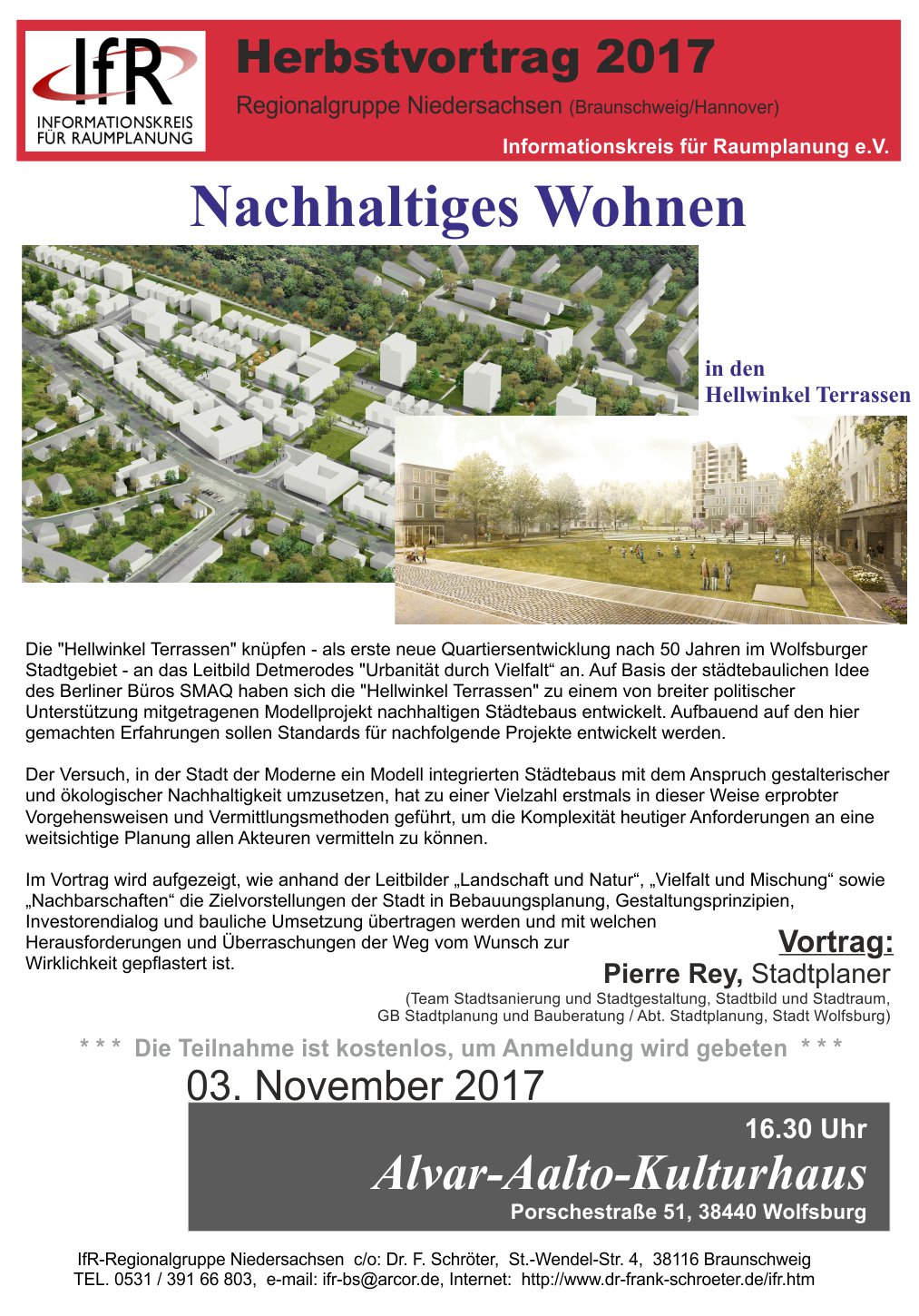 IfR-Herbstvortrag Plakat