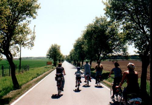 Mit dem Rad auf dem Weg zu neuem Wissen